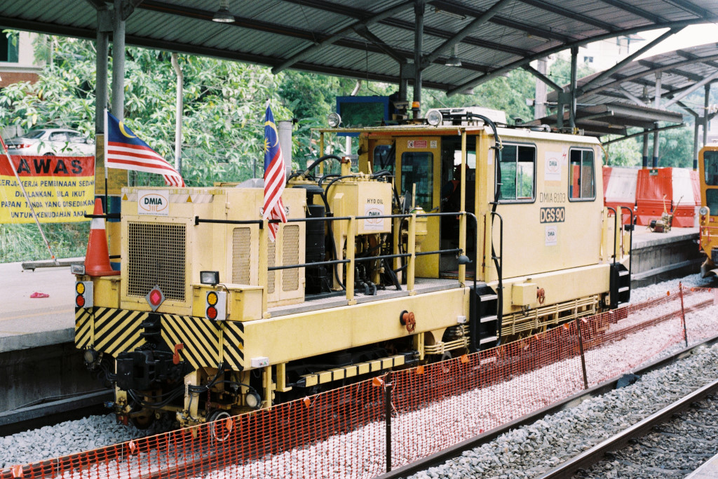 Train with Malaysian flag